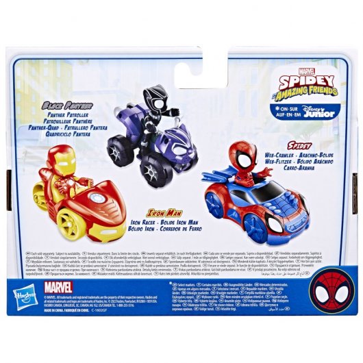 Hasbro Original Marvel Spidey And His Amazing Friends Figura de Iron Man y Bólido Iron