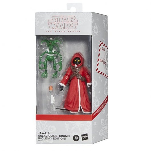 Hasbro Original Star Wars The Black Series Figurine Jawa et Salacious B. Crumb Édition de Noël