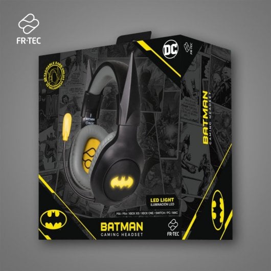 Cuffie da gioco nere FR-TEC DC BATMAN