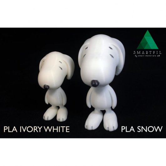 Smartfil PLA Filamento 3D Gran Facilidad de Impresión 1.75mm 1Kg Snow