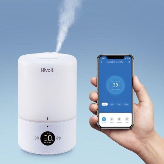 Humidificateur Levoit Dual 200S Pro Smart 3L Blanc Contrôle WiFi Silencieux