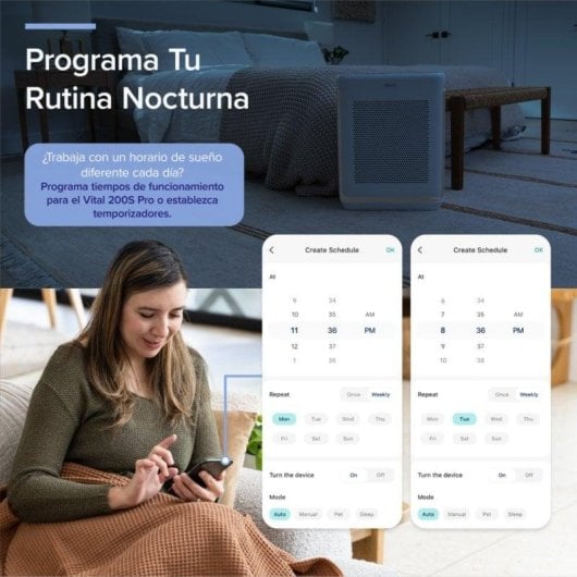 Purificateur d'air Levoit Vital 200S Pro WiFi HEPA 416 m³/h blanc 88m²