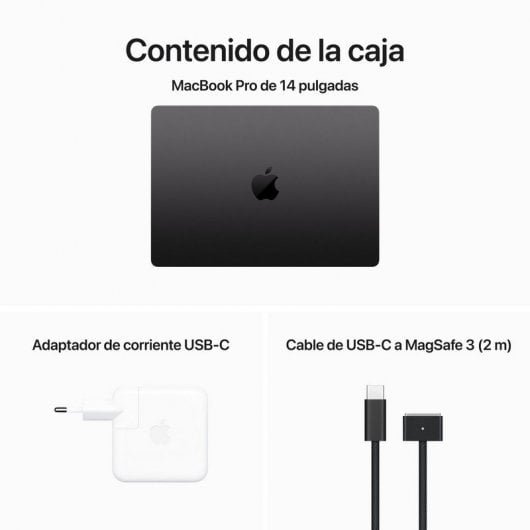 Apple Macbook Pro Apple M3 Max 14 Núcleos/36GB/1TB SSD/GPU 30 Núcleos/14" Negro Espacial