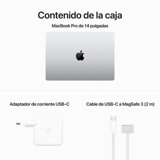 Apple Macbook Pro Apple M3 Pro 11 Núcleos/18GB/512GB SSD/GPU 14 Núcleos/14" Plata