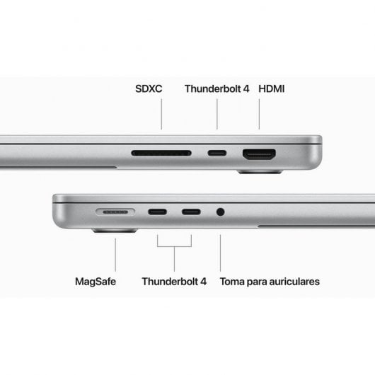 Apple Macbook Pro Apple M3 Pro 12 Núcleos/18GB/1TB SSD/GPU 18 Núcleos/14" Prateado