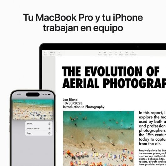 Apple Macbook Pro Apple M3 8 Núcleos/8GB/512GB SSD/GPU 10 Núcleos/14" Gris Espacial