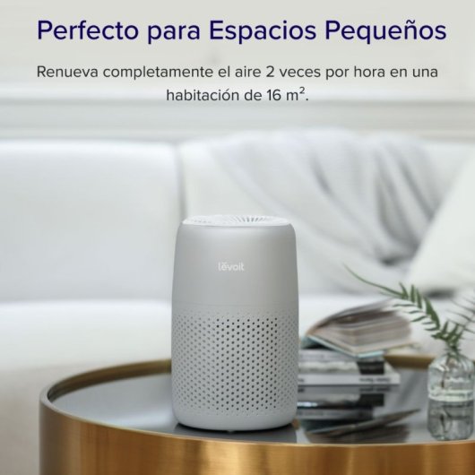 Luftreiniger Levoit Core Mini Pro Grau True HEPA 74 m³/h 3-Stufen-Filter Aromatherapie