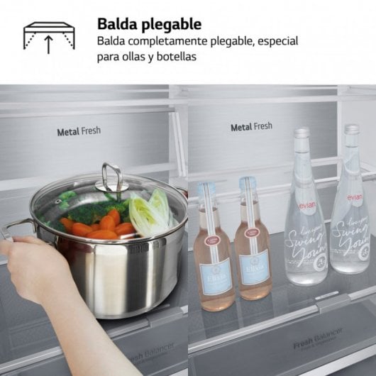 LG GBV7280CMB Frigorífico Combi No Frost C Acero Inoxidable