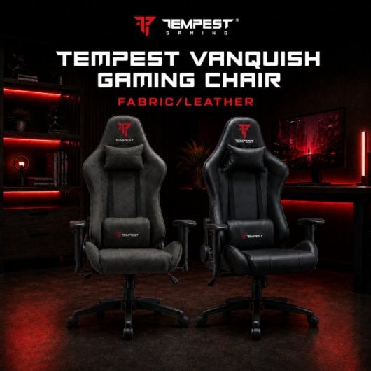 Tempest Vanquish Silla Gaming Negra Tela Transpirable