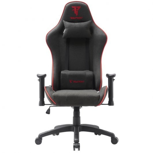 Tempest Vanquish Silla Gaming Negra/Roja Tela Transpirable