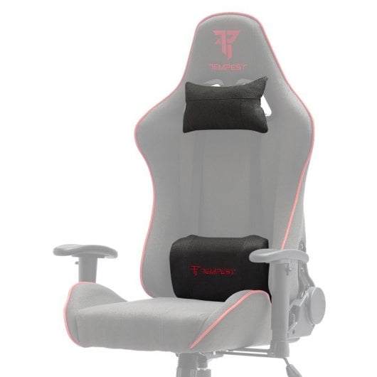 Tempest Vanquish Silla Gaming Negra/Roja Tela Transpirable