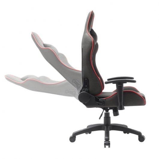 Tempest Vanquish Silla Gaming Negra/Roja Tela Transpirable