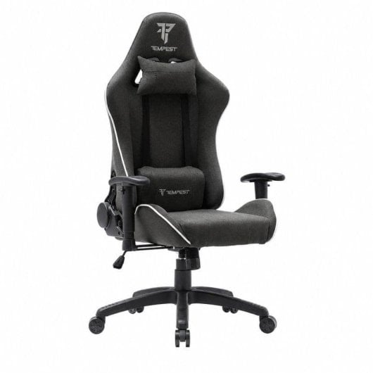 Tempest Vanquish Silla Gaming Negra/Blanca Tela Transpirable
