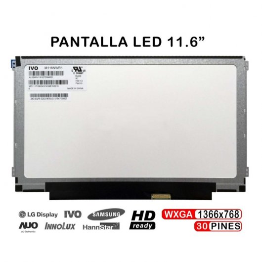 Ecrã LED de 11.6" para Portátil M116nwr1 M116nwr1 R7