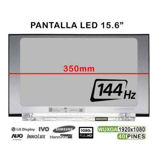 Écran LED 15,6" pour ordinateur portable N156hma-ga1 144 Hz FHD 40 broches