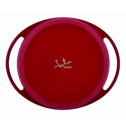 Jata GR25 Plancha Grill de Hierro Fundido Esmaltado para Inducción 25 cm Roja