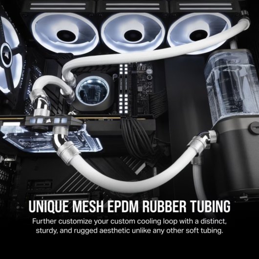 Corsair Hydro X Series XT Softline Mesh Tubing Tubo de Malha Branco