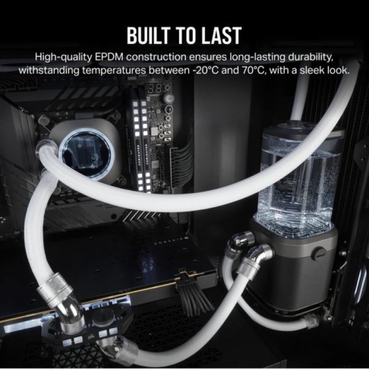 Corsair Hydro X Series XT Softline Mesh Tubing Tubo de Malha Branco