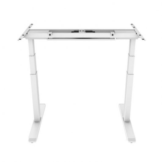 Base per scrivania motorizzata Kimex regolabile in altezza 62-128 cm Bianco, Connected