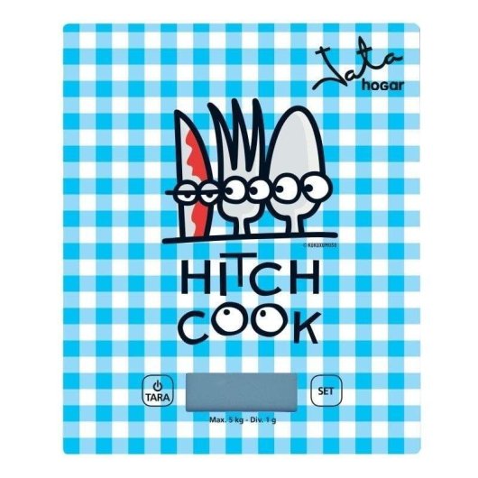 Küchenwaage Jata 732K Digital Kukuxumusu Glas 5 kg Blau