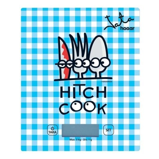 Balance de cuisine Jata 732K numérique 5 kg verre Kukuxumusu bleue