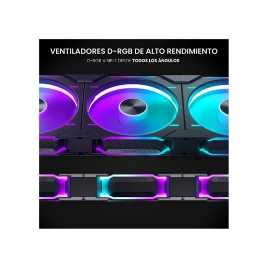 Phanteks D30-140 Single Regular 140mm DRGB PWM Ventilador Suplementario Negro