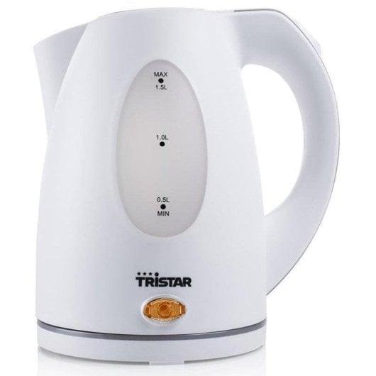 Hervidor de Agua Tristar WK-1324 1,5 L 2000 W Blanco Base 360º Plástico Sin BPA