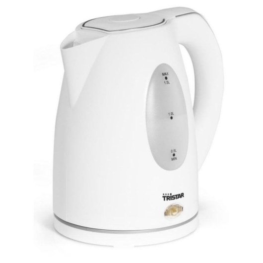 Hervidor de Agua Tristar WK-1324 1,5 L 2000 W Blanco Base 360º Plástico Sin BPA