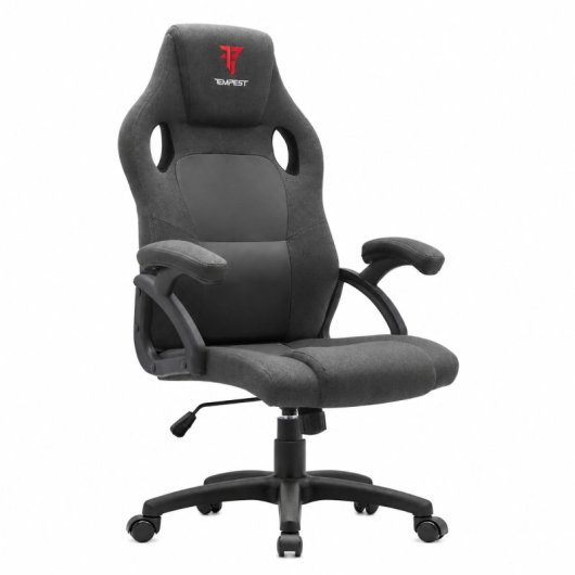 Tempest Discover Black Gaming-Stuhl, atmungsaktiver Stoff