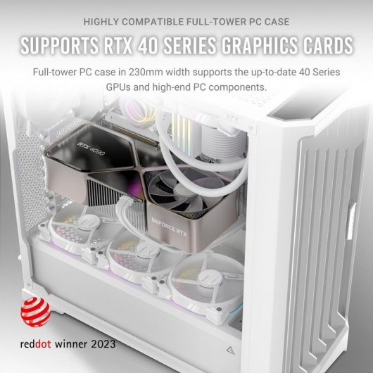 Antec Performance 1 FT Full Tower Vidro Temperado USB-C Branca