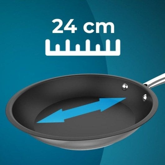 Bratpfanne Cecotec Polka Classy 24 Bucket Steel 24cm Edelstahl Antihaft