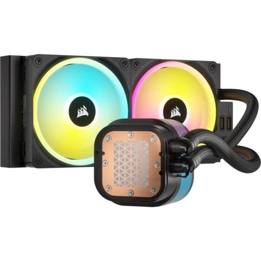 Flüssigkeitskühlung Corsair iCUE LINK H100i LCD 240mm 2 Lüfter RGB