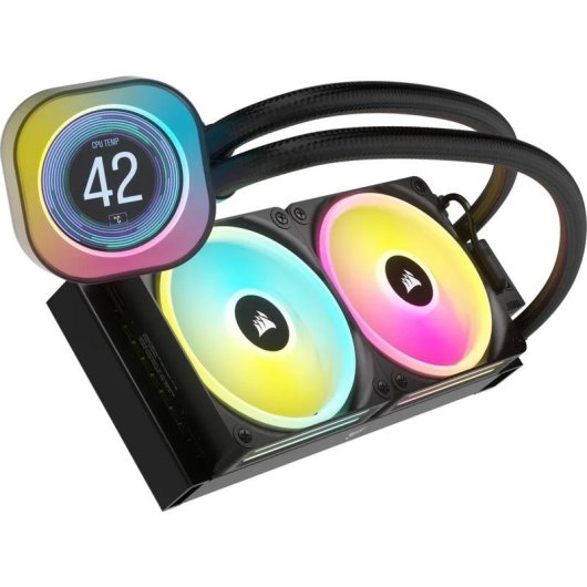 Flüssigkeitskühlung Corsair iCUE LINK H100i LCD 240mm 2 Lüfter RGB