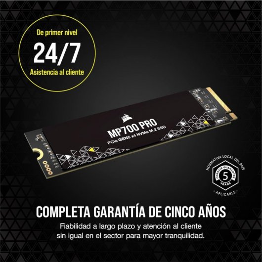 Corsair MP700 Pro 1 TB SSD NVMe 2.0 M.2 PCIe Gen5 x4