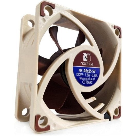 Ventilateur supplémentaire Noctua NF-A6x25 60mm 3000RPM avec kit anti-vibrations