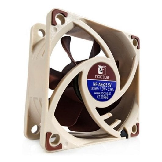 Ventilateur supplémentaire Noctua NF-A6x25 60mm 3000RPM avec kit anti-vibrations
