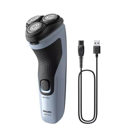 Rasoir Philips Shaver 3000X X3003/00 Wet & Dry PowerCut NiMH 40min Nero Blu