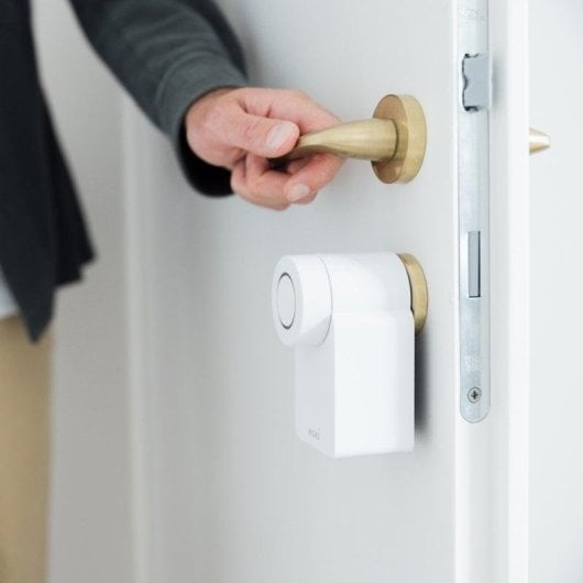 Türschloss Nuki Smart Lock 4 Basic Bluetooth und Thread Öffnung mit App Kompatibel mit Matter