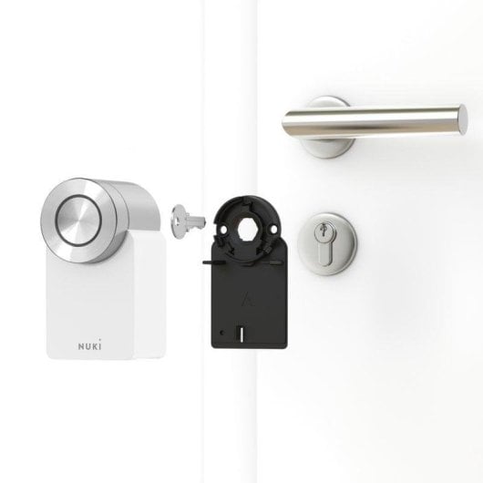 Serrure Intelligente Nuki Smart Lock Pro 4 WiFi Bluetooth Ouverture avec App Compatible Matter Alexa Google Home