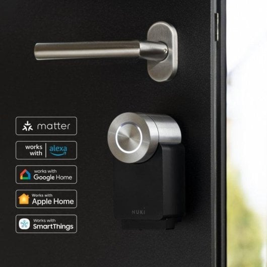 Serratura Intelligente Nuki Smart Lock Pro 4 Bluetooth e WiFi Apertura con App Compatibile con Smart Home