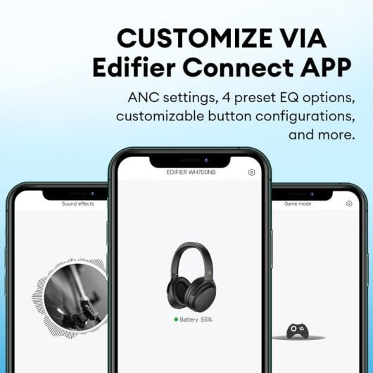 Edifier WH700NB Auscultadores Sem Fios Bluetooth ANC Preto