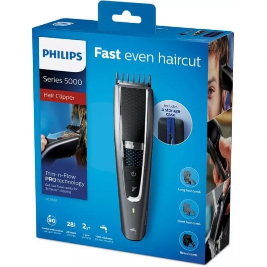 Philips 5000 Series 5000 HC5650/15 Tondeuse à Cheveux Lavable