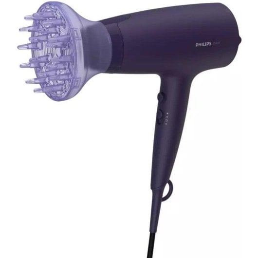 Sèche-cheveux Ionique Philips 3000 Series BHD360/20 2100W 6 Températures 6 Vitesses avec Accessoires Bleu Marine