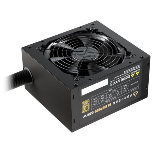 Forgeon SI Series PSU 650W 80+ Bronze - Fuente de Alimentación Negra Bulk