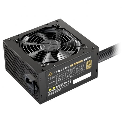 Forgeon SI Series PSU 650W 80+ Bronze - Fuente de Alimentación Negra Bulk