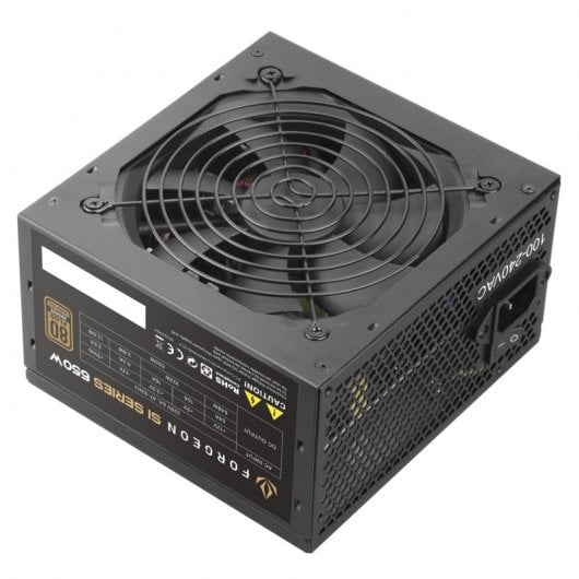 Forgeon SI Series PSU 650W 80+ Bronze - Fuente de Alimentación Negra Bulk