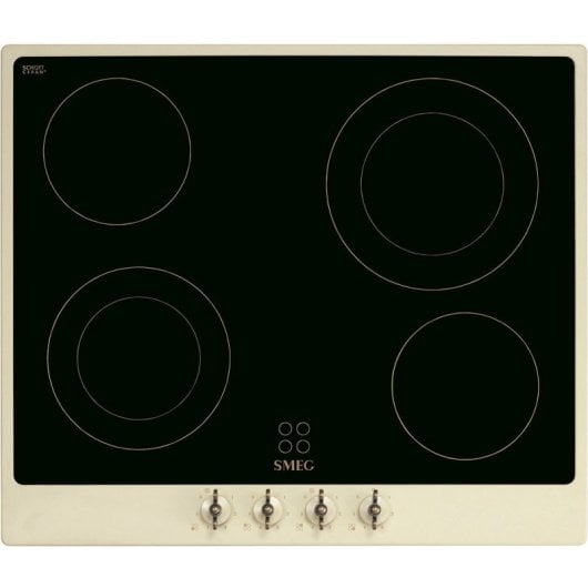Smeg P864PO Placa de Cocción Cerámica 4 Zonas Crema