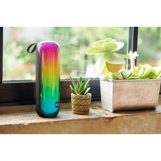Altoparlante Bluetooth portatile BigBen Tube con effetti luminosi 30W