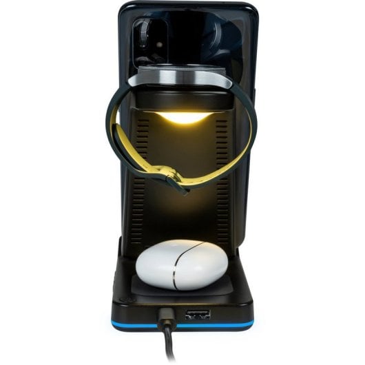 Estação de carregamento sem fio por indução de 3 zonas Thomson CL750IS com despertador