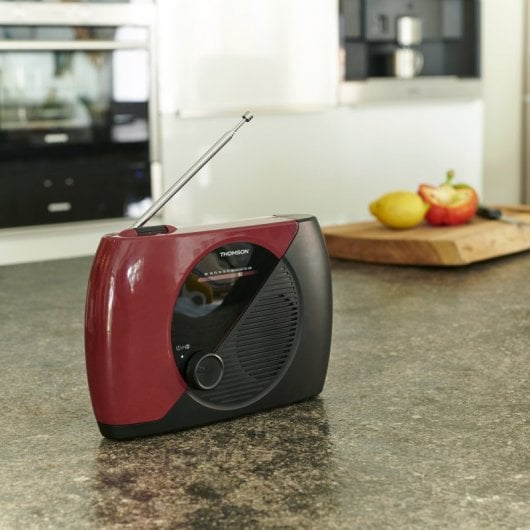 Thomson RT353 Rádio FM Portátil Analógico Preto/Vermelho